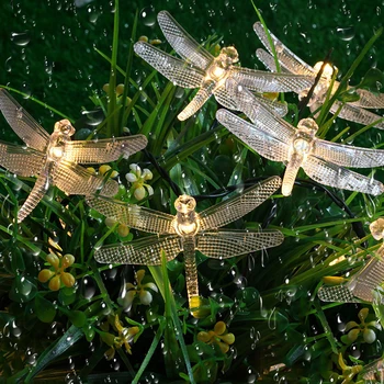 3M 5M 7M LED Haldjas Dragonfly String Tuled AA Patarei Jõul Jõulud Led Vanik Aed Pool Pulm Teenetemärgi