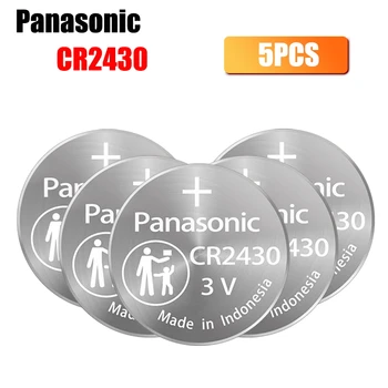5pc 3v Panasonic CR2430 CR 2430 Nuppu Liitium-Münte-Rakkude Aku Vaata Kella Patareid Kalkulaator Arvuti pult