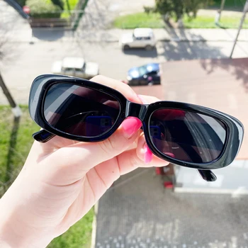 2021 Mood Päikeseprillid Naistele Disainer Retro Square Vintage Eyewears Ristküliku Tooni UV400 Naiste Kaitseprillid Väike päikeseprillid