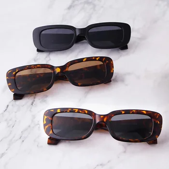 2021 Mood Päikeseprillid Naistele Disainer Retro Square Vintage Eyewears Ristküliku Tooni UV400 Naiste Kaitseprillid Väike päikeseprillid