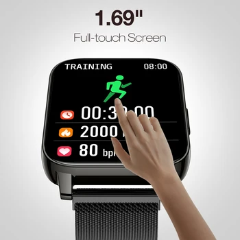 ALLCALL P36 Pluss 1.69 tolline Smartwatch Naiste Magada Tracker Veekindel Smart Watch Meeste Fitness Käevõru Android, IOS Telefoni