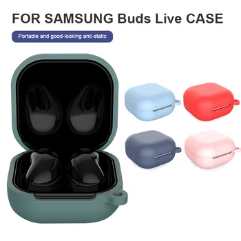 Silikoon Puhul Earbuds Bluetooth-ühilduva Samsung Galaxy Pungad Live Juhul Põrutuskindel Silikoon Kõrvaklapid Kaasaskantav Võtmehoidja