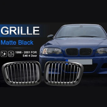 Matt Must Neer Iluvõre Grill-BMW 3-Seeria 1998-2001 E46 320I 325I 328I 330I 4 Ukseline Sedaan