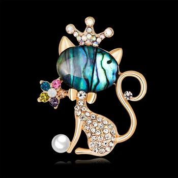 Füüsiline Kest Sexy Kitty Sõle Kuus Värvus Crystal Crown Kass Prossid Naiste Loomade Sõrmed Ehted Pulm Tarvikud