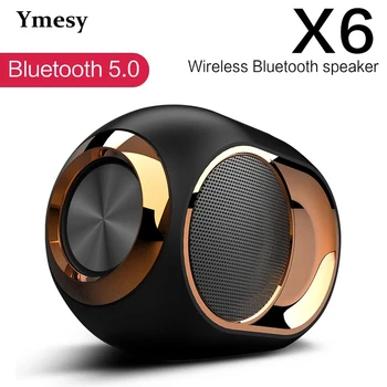Ymesy X6 Juhtmevaba Bluetooth Kõlar Kaasaskantav Väljas Valjuhääldi Intelligentne Müra Vähendamise Subwoofer Toetada TF U Disk Raadio