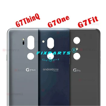 Klaas Aku Kaas LG G7 ThinQ G7+ G710 G710EM Tagumine Korpus Tagasi Juhul Liimiga Asendamine Osa LG G7 sobib G7 üks
