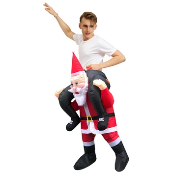 Jõulud Cosplay Kostüümid Santa Claus Õhkima Täispuhutav Disfraz Karneval, Festival Partei Rolli Mängida Dress Up Täiskasvanud Mees Naisi
