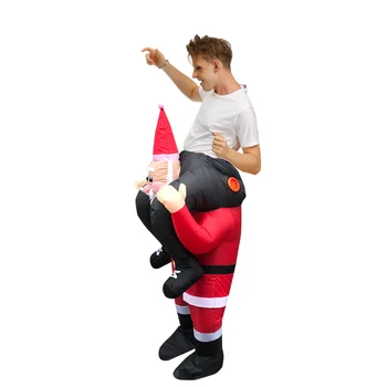 Jõulud Cosplay Kostüümid Santa Claus Õhkima Täispuhutav Disfraz Karneval, Festival Partei Rolli Mängida Dress Up Täiskasvanud Mees Naisi