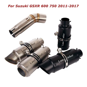 51mm Mootorratta Heitgaaside Põgeneda Vent Toru Keskel Link Toru Süsteem Suzuki GSXR 600 750 2011-2017