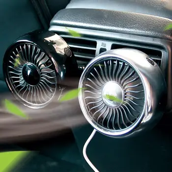 Multi-funktsioon Mini Electric Car fan Auto kliimaseade 360 Kraadi Pöörlevad jahutusventilaator Auto ringluspump 12V 3 Kiirust auto Jahedamaks