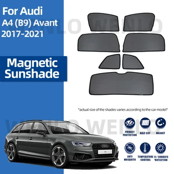 Audi A4 Avant UNIVERSAAL B9 2017-2021 Külje Akna Auto Päikesevarju esiklaasi Pime Päikese Vari Magnet Visiir Silma Kardinad