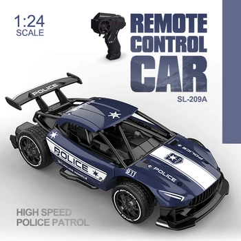 1:24 puldiga Politseinik Auto Sulamist R s High-Speed Metal Rc Drift s for Boy s RC Mänguasjad