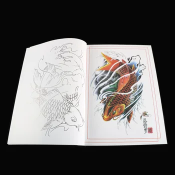 A4 Tattoo Raamat Muster Šabloon Buddha Draakon Jumala Kala Tätoveering Käsikiri Traditsiooniline Hiina Maali 60 Lk Album Keha Kunst