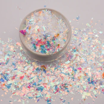 Sillerdav Kameeleon Glitter Helbed Ebaregulaarne Shell Raamatu Kuju Litrid 3D Nail Art Külalisteraamatusse DIY Teenetemärgi tarvik