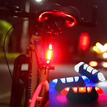 Bicycle Jalgratta LED Tuled USB Laetav, Veekindel Taga TailLight Kaasaskantav Vilkuma, Jalgrattasõit Kerge Ohutus Hoiatus Tuli