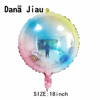 DanaJiau UUS järk-järgult muutuvad värvi sünnipäevaks kirja set baloon Pentagramm start pall, õhupall roosa sinine kollane paisutada mänguasi