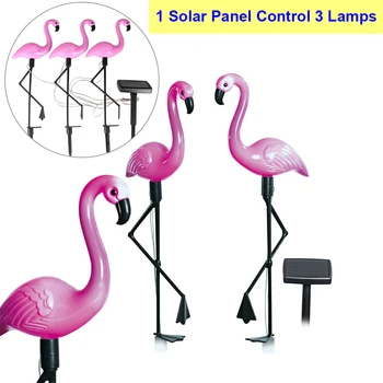 Veekindel Päikese-Aed Valgus Väljas Dekoratiivsed Flamingo Päikese Valguse, Päikese Led Solar Powered Muru Lambi energia päikese Tuled D30