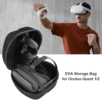 Kõva Koorega Storage Box Oculus Quest 2 Töötleja Reisi kandekott jaoks Oculus Quest 2 VR Tarvikud Kaitsev Kott