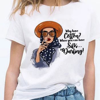 Naiste T-särgid Vogue Kirja Prindi Tee Tops Lühikesed Varrukad Vabaaja Tee Suvel Naiste Lahtised Crewneck Hipster Camisetas Mujer