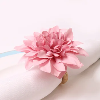4tk Pulm simulatsiooni dahlia salvrätikuhoidja pulmad guide kaunistamiseks flower tool teenetemärgi salvrätikuhoidja