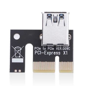 PCI-E 1X kuni 16X Ärkaja Extender Kaardi SATA 15PIN 4Pin 6Pin Power PCI Express Adapter Graafika Kaardi BTC Kaevandaja Kaevandamine