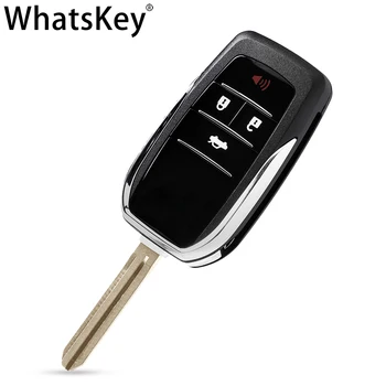 WhatsKey Kohandatud Flip Key shell Asendaja Toyota Corolla RAV4 Reiz Yaris 4Runner Camry Auto Võti Remote Juhul Katta Toy43