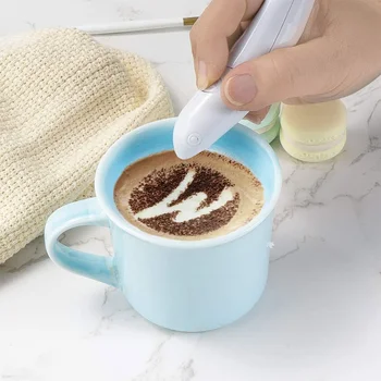 Elektri-Latte Art Pen Kohvi Kook Vürtsi Pen Kook Teenetemärgi Pen Kohvi Nikerdamist Pliiats, Küpsetamine, Saia-Tööriistad