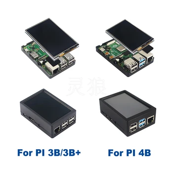 ITINIT R30 Vaarika Pi-4 Mudel B 3,5-Tolline Puutetundlik Ekraan 480 x 320 LCD ABS Juhul Vaarika pi 3B/3B+/4B Ekraani Komplektid
