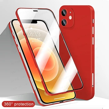 Luksus Mood 360 Täielikult Katta Kaitsva Telefon Case For iPhone 12 Pro Max Screen Protector For iPhone 12 Mini Kate Tagasi Juhtudel
