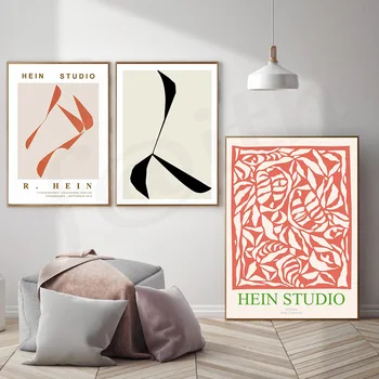 Abstraktne Geomeetria Plakat Hein Studio Lõuendile Maali Näitus, Plakatid ja Pildid Seina Kunst elutuba Home Decor
