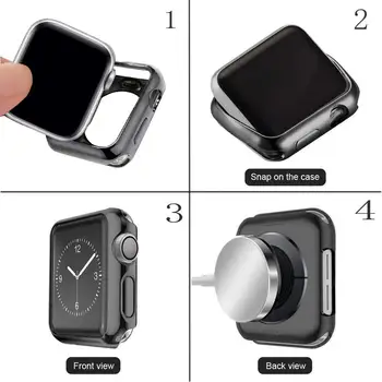 Pinnatud kate Apple watch juhul 44mm 40mm iWatch juhul TPÜ Kaitseraua Kaitsekile Apple watch seeria 6 se 5 4 3 40/44 mm Tarvikud