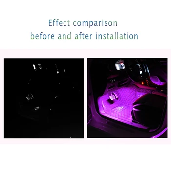 Uus LED Auto Suu Ümbritseva Valguse Lamp Sisekujundus, Dekoratiivsed Tuled SEAT Ibiza Leon Toledo Arosa Alhambra Exeo FR Supercopa Mii