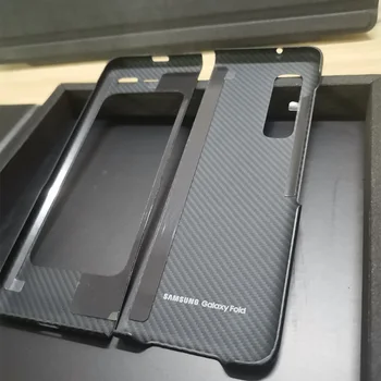Telefon Case For Samsung Galaxy Z Murra 5G W20 Anti-sügisel Kevlar süsinikkiust Ultra-õhuke Kate, mis Sobib Samsung F9000