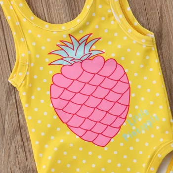 6M-4Y Väikelapse Imik, Beebi, Laps Tüdrukute Ujumistrikoo Ühe Tükki Supelrõivad Armas Ananassi Prindi Tüdrukud Beachwear trikoo Suve