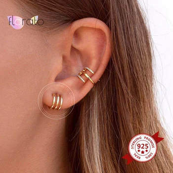 925 Sterling Silver Ear Nõela Kolm Küünis Kõrvarõngad Minimalistlik Geomeetriline Kõrvarõngad Naistele Tüdruk Pulmapidu Ehted
