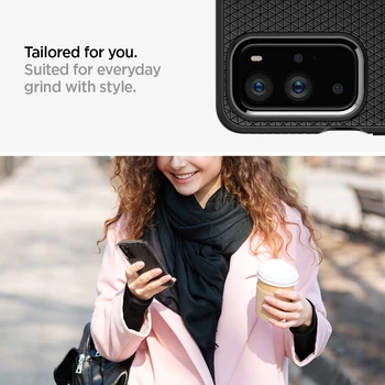 Spigen Vedela Õhu puhul OnePlus 9 Pro - Matt Must, Kerge Anti-Slip Telefon Juhtudel & Hõlmab