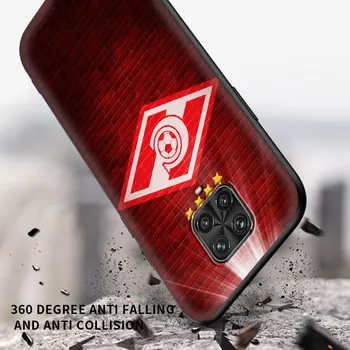 Jalgpalli Spartak Moskva Puhul Xiaomi Redmi Märkus 9S 9 8 10 Pro 7 8T 9A 9C 8A 7A 6 6A Must Pehme Telefoni Kate 9T K40 Funda Coque