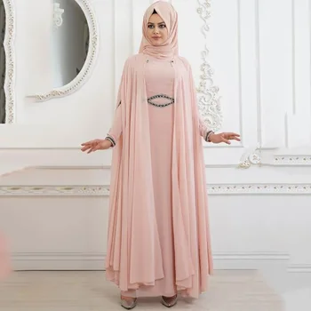 Mood Abaya Araabia Araabia Ühendemiraadid Naiste Kleit Moslemi Väljasõit Partei Varjatud Kleit Set Ramadaani Islami Naiste Kleit Suured