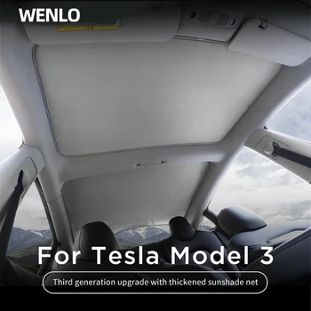 Päike Tooni Klaasist Katuse Päikesevarju Jaoks Tesla Model 3 2016-2020 Esi-Taga Luugid Esiklaas Katuseakna Pime Tumenevad Neto