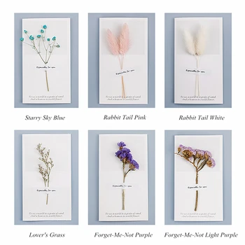 Pulm Kutsed Õnnitluskaardid Dekoratiivne Taim Gypsophila Kuivatatud Lilled On Käsitsi Kirjutatud Õnnistus Sünnipäeva Aitäh Ümbrik