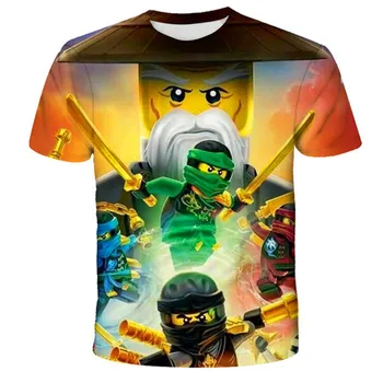 2021Summer Ninja Poiste T-särgid Suvel Lapsed Riided Ninjago T-Särgid Laste Polüester Top Tees Jaoks Ninjago Kostüüm Tüdrukute T-shir