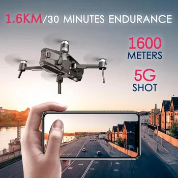 M1 GPS Undamine Quadcopter Koos 4K HD Kaamera Live Video 1.6 KM Kontroll Vahemaa Lennu 30 Minutit GPS-Süsteem Toetab TF Kaarti