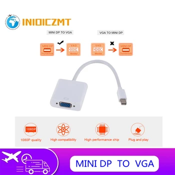 INIOICZMT For MacBook Air Pro, iMac, Mac Mini Thunderbolt Mini DisplayPort Display Port, Mini DP To VGA Adapter Kaabel 1080P
