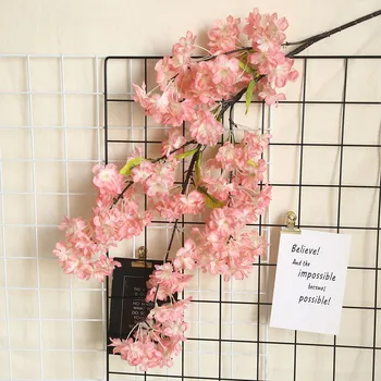 Uus 2020. aasta strateegia simulatsioon Jaapani ploom cherry blossom kunstlik silk flower Flores cherry tree filiaal kodu-söögituba, elutuba