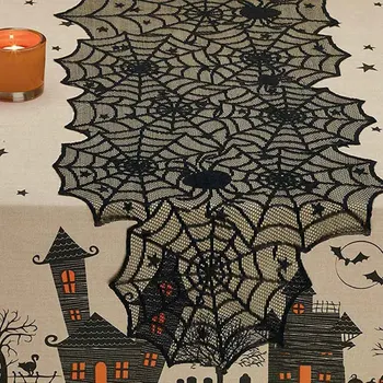 2019 Halloween Tabelis Koha Pits Spider Web Design söögilaud Katta Pool Faver DIY Tabel Kaunistused Halloween Kodu Kaunistamiseks