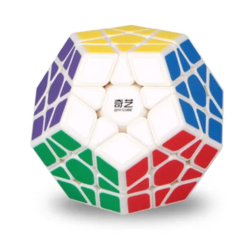 QIYI 3x3 Magic Cube Megaminx Professionaalne Kiirus Kuubikud Stickerless Dodecahedron Cube Haridus-Twist Puzzle Mänguasjad Poistele Kingitus