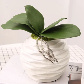 1tk Kunstlik Taim Liblikas Orhidee Lehed DIY Home Office Desktop Bonsai Pulmad Decor Kodus Decor, Sügisel Decor