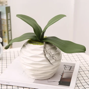 1tk Kunstlik Taim Liblikas Orhidee Lehed DIY Home Office Desktop Bonsai Pulmad Decor Kodus Decor, Sügisel Decor