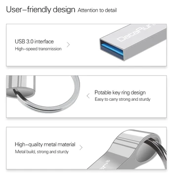 DataRunner võtmehoidja USB Flash Drive usb 3.0 flash disk Pendrive 16GB 32GB 64GB 128GB Veekindel Pen Drive mälupulk