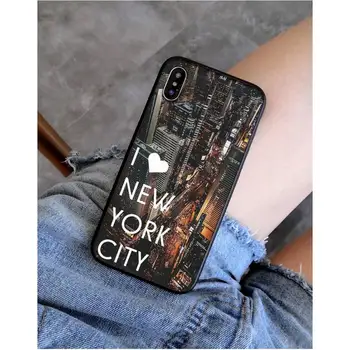 Babaite NYC NEW YORK city landscape Pehme must Telefon Case for iphone 11 12 Pro Max X XS MAX 6 6s 7 8 pluss 5 5S 5SE XR SE2020